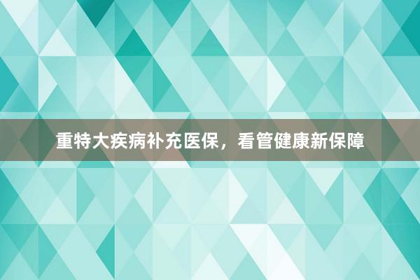重特大疾病补充医保，看管健康新保障